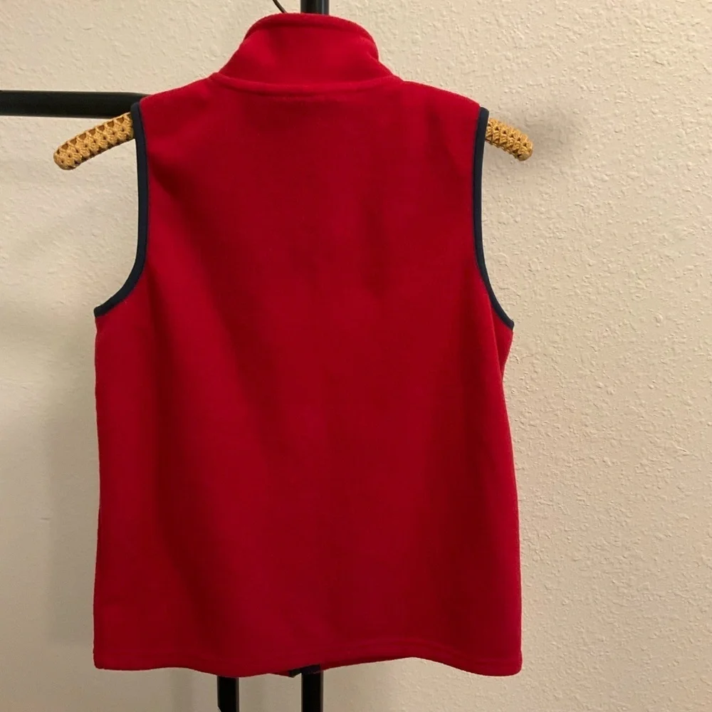NWOT, CAT Caterpillar Vest Boys Youth M 10/12 Fleece Equipment Full Zip